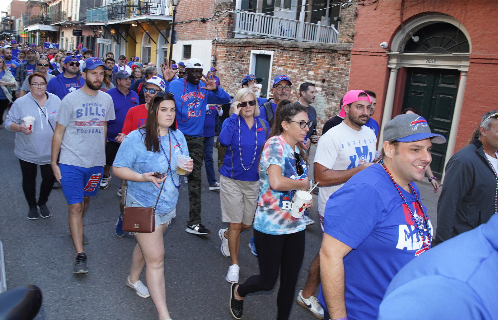 Buffalo Bills packers of NOLA Takeover Parade